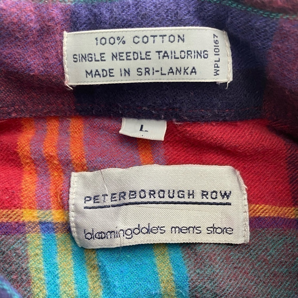 Peterborough Row rare vintage flannel size Large - Picture 3 of 11